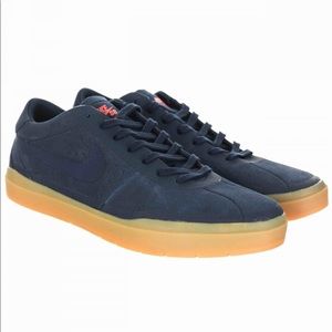 NIKE SB BRUIN HYPERFEEL TRAINERS - OBSIDIAN/GUM LIGHT SIZE US MENS 8.5